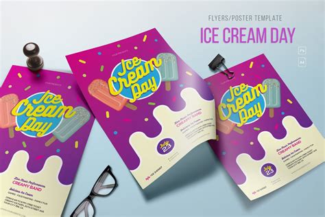 Ice cream flyer template 10