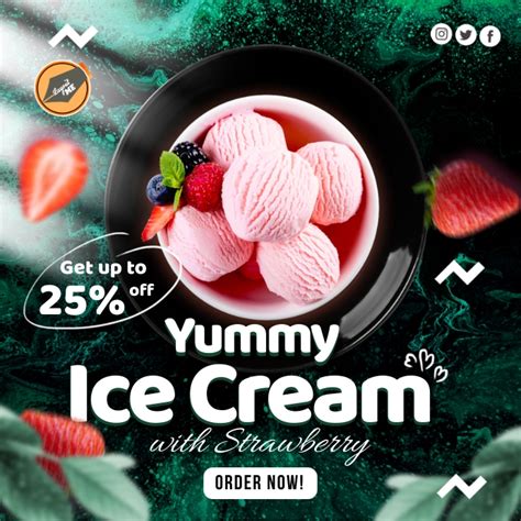 Ice Cream Flyer Template