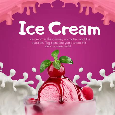 Ice cream flyer template 8