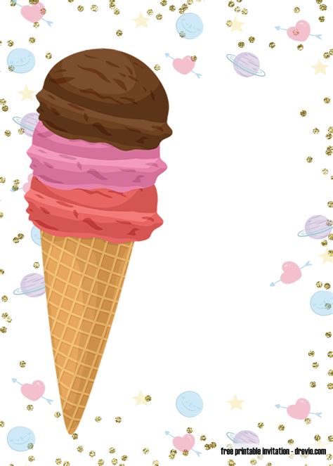 Ice Cream Themed Template Design