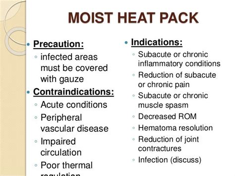 Ice pack contraindications