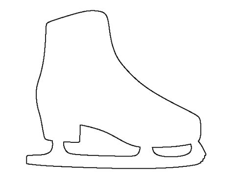 Ice Skate Template 1