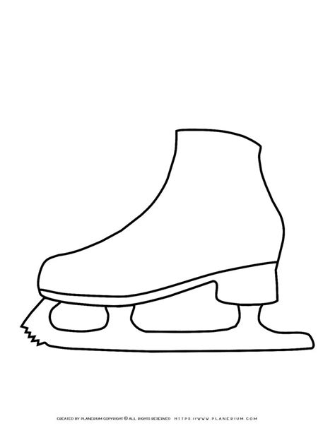 Ice skate template for kids 3