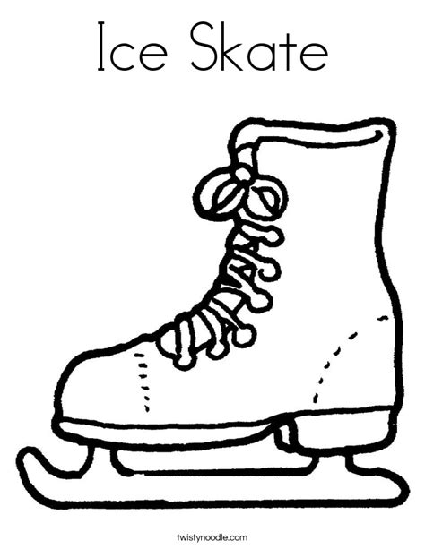 Ice Skating Coloring Pages for Kids Gallery 3