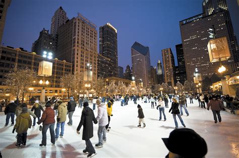 Ice Skating in Millennium Park