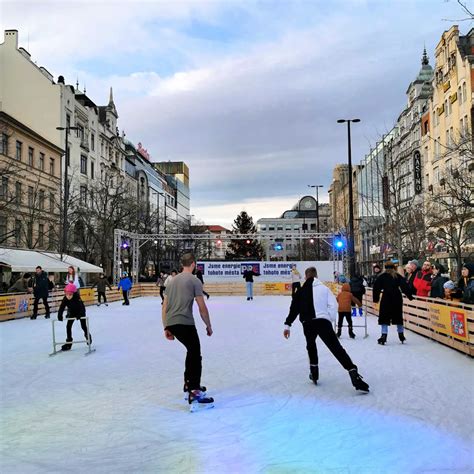 Ice skating in Prague