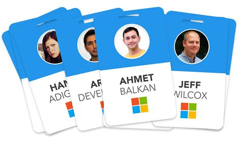 ID badge templates in Microsoft Word