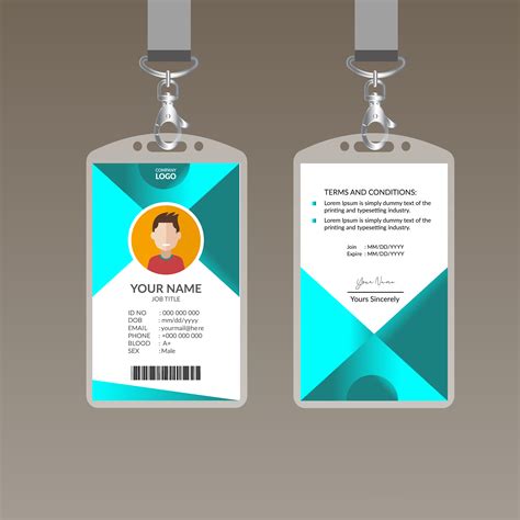 ID Card Design Template for Artists