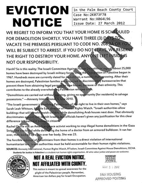 Identifying Fake Eviction Notices