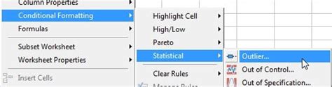 Using Conditional Formatting to Identify Outliers