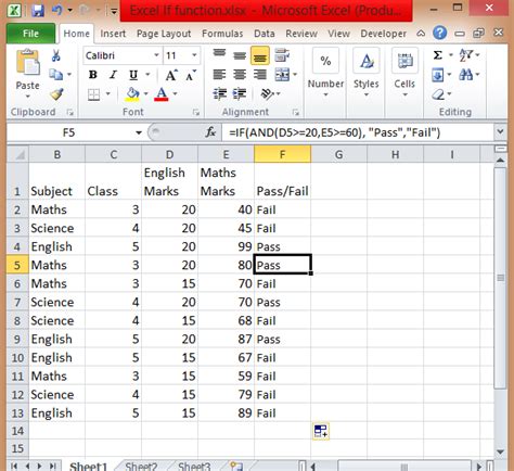 IF Function with Multiple Ranges