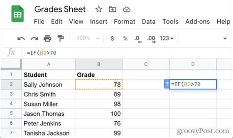 Understanding IF Statements in Google Sheets