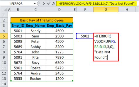 Catching #N/A Errors with IFERROR