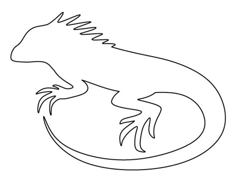 Printable Iguana Templates