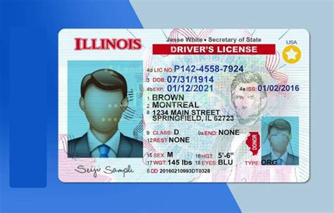 Illinois Driver's License Template Psd Overview