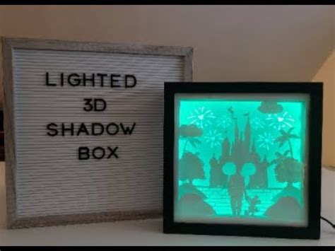 Illuminated 3D Shadow Box Template