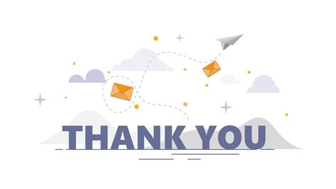 Illustrated Thank You Slide Template