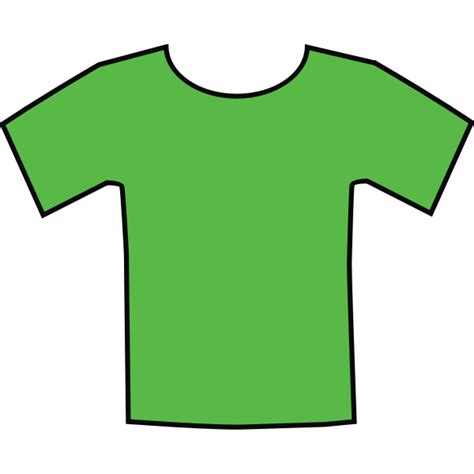 Illustrative Green T-Shirt Template