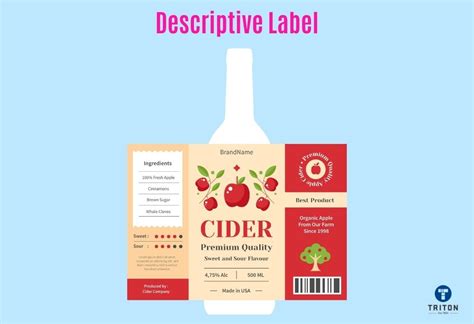 Illustrative label design