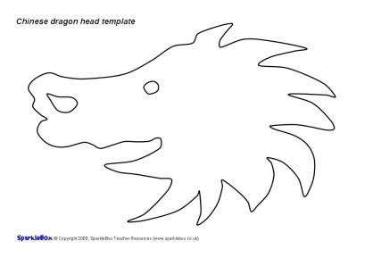 Imperial Chinese Dragon Head Template