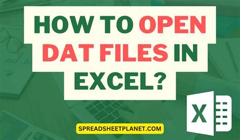 Import DAT file in Excel