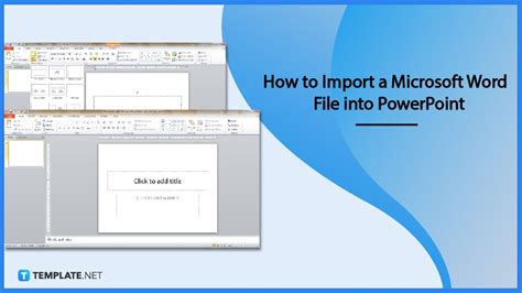 Importing a template from Microsoft Word