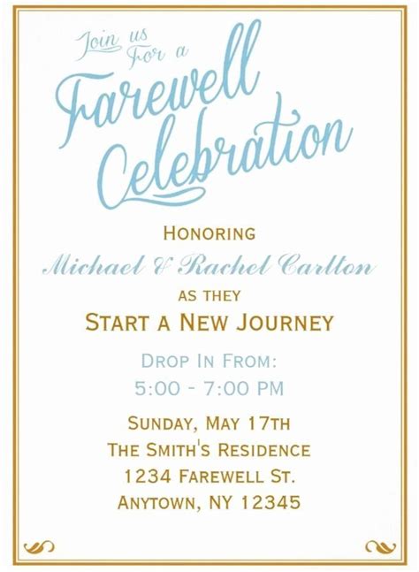 Importance of Farewell Invitations