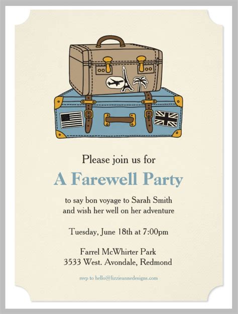 Importance of Farewell Invitations