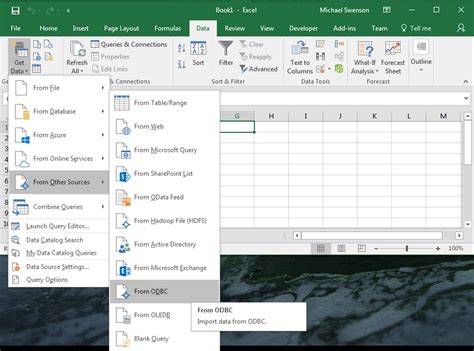 Importing Excel to SQL via ODBC