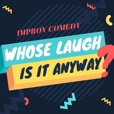 A group of comedians on stage, laughing and having fun