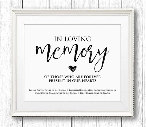 In Loving Memory Card Template Design in Microsoft Word