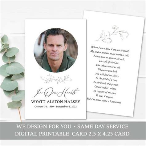 In Loving Memory Card Templates