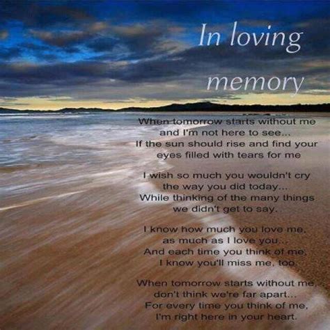 In Loving Memory Poems