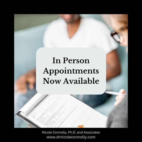 In-person appointment scheduling