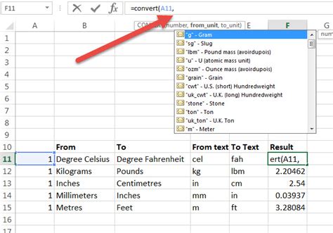 Inches to Millimeters Excel Function