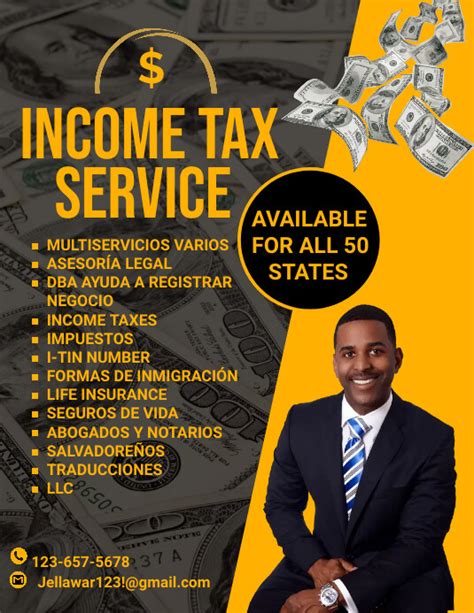 Income Tax Preparation Flyers Template