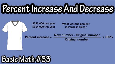 Increase Decrease Formula