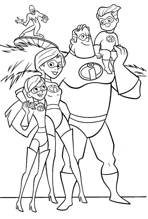 Incredibles Coloring Pages - Fun for Kids