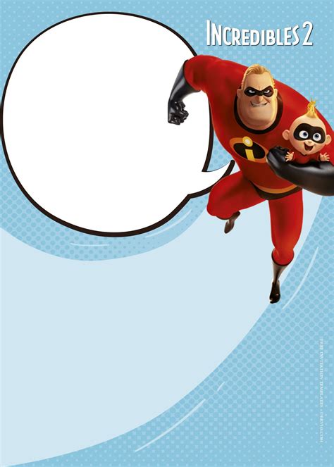 Incredibles Party Printable Templates and Ideas