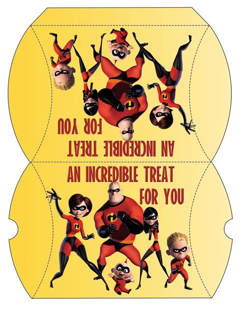 Incredibles Treats Printable Templates and Ideas