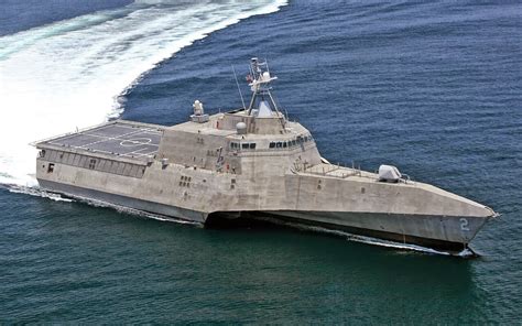 Independence-class Littoral Combat Ship at Speed