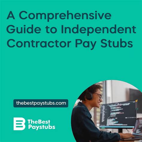 Independent Contractor Pay Stubs