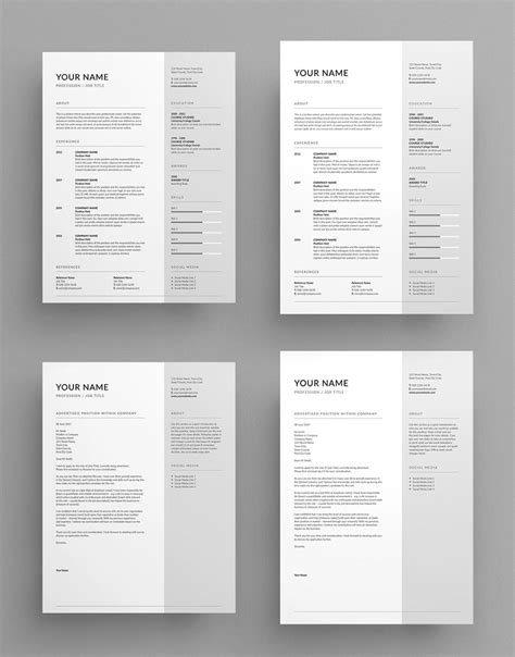 InDesign Resume Template 1