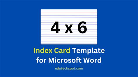 Index Card Template for Idea Generation