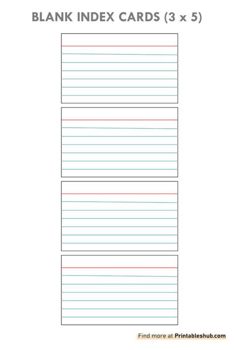 Index card template pdf 6