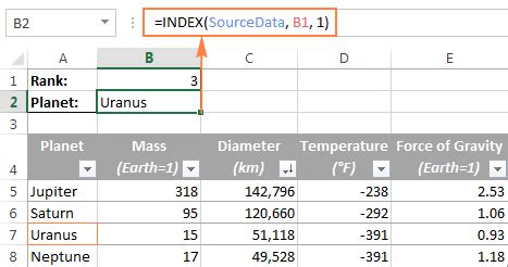 INDEX Formula Advanced Techniques