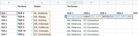 Index Match Array Formula