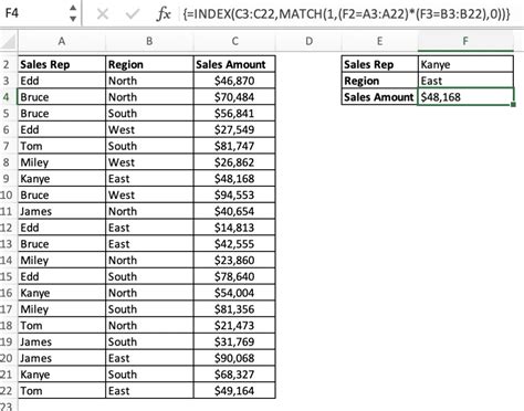 INDEX/MATCH Multiple Columns