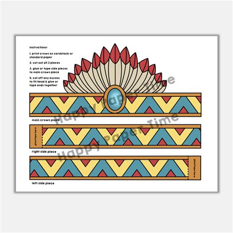 Indian Headdress Printable