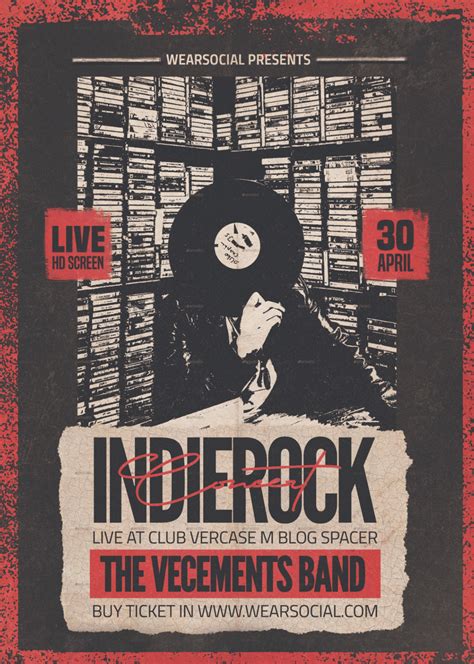 Indie Rock Concert Poster